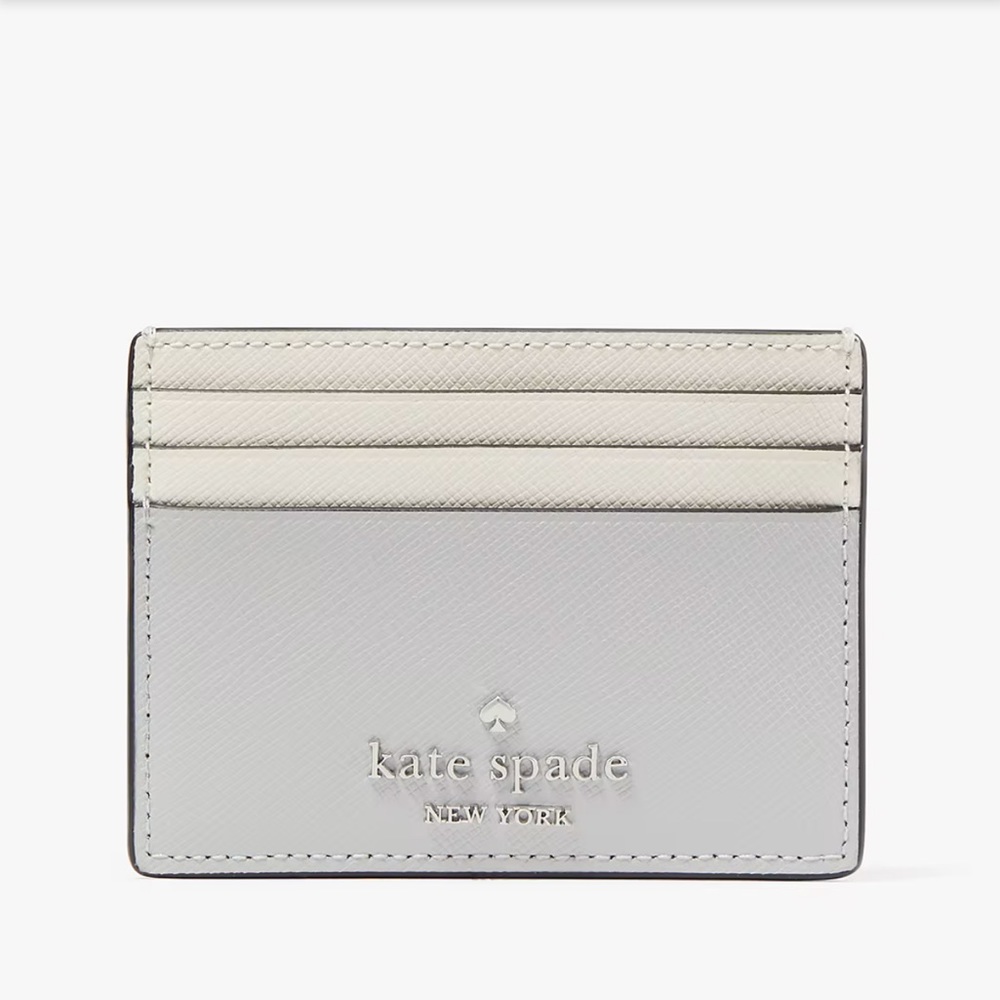 Kate Spade Madison Small Slim Card Holder
Platinum Grey Multi
NWT